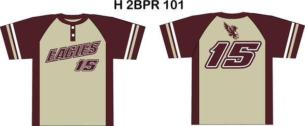 BASEBALL 2 BUTTON RAGLAN SLEEVE