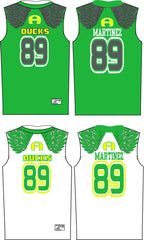 ALLEN  7 on 7 SLEEVELESS COMPRESSION SHIRT HOME & AWAY SET 2019