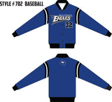 STYLE # 700 Classic Snap Front Baseball Jacket