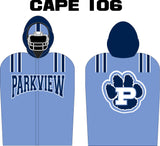 FOOTBALL SIDELINE CAPE FLEECE LINED  STYLE 106