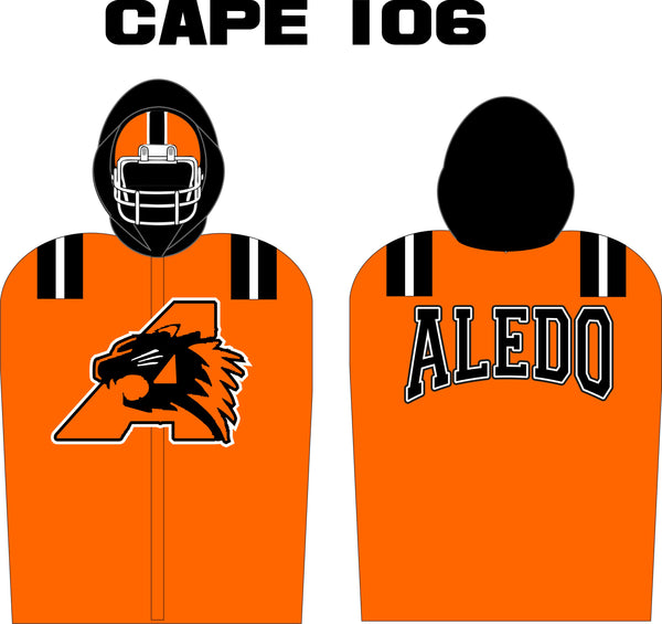 FOOTBALL SIDELINE CAPE FLEECE LINED  STYLE 106
