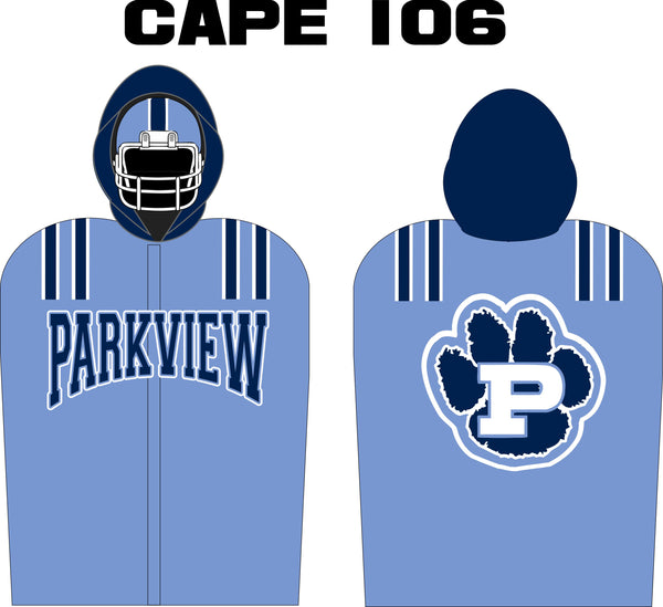 FOOTBALL SIDELINE CAPE FLEECE LINED  STYLE 106