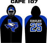 FOOTBALL SIDELINE CAPE FLEECE LINED  STYLE 107