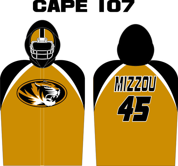 FOOTBALL SIDELINE CAPE FLEECE LINED  STYLE 107