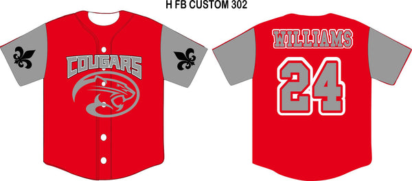 005 FULL BUTTON CUSTOM BASEBALL JERSEY