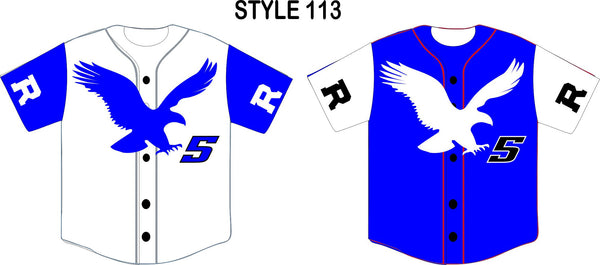 005 FULL BUTTON CUSTOM BASEBALL JERSEY