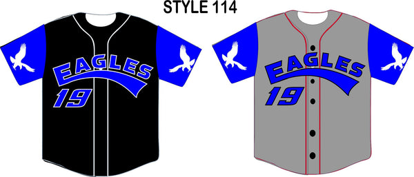 005 FULL BUTTON CUSTOM BASEBALL JERSEY