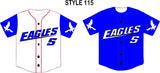 005 FULL BUTTON CUSTOM BASEBALL JERSEY