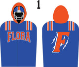 FOOTBALL SIDELINE CAPE FLEECE LINED  100 CUSTOM