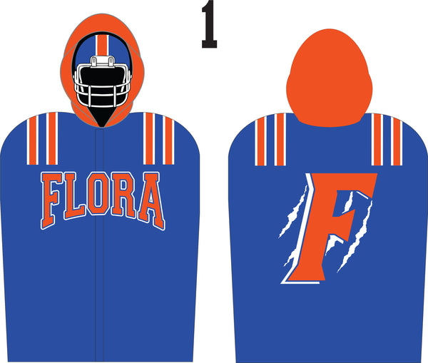 FOOTBALL SIDELINE CAPE FLEECE LINED  100 CUSTOM