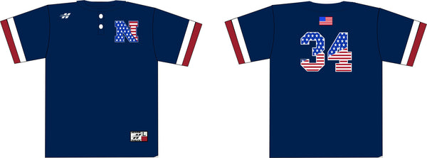 BASEBALL 2 BUTTON PLACKET SET IN SLEEVE