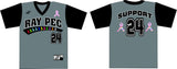 AX100 V NECK SET IN SLEEVE  BASEBALL JERSEY