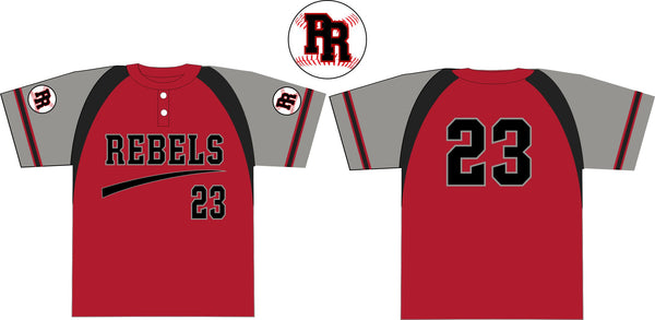 Rebels Custom Baseball Jerseys