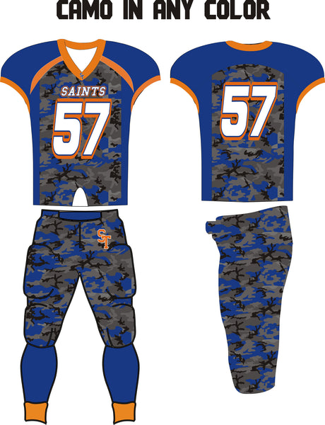 HYPE CAMO CUSTOM FOOTBALL UNIFORM