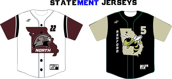 005 FULL BUTTON CUSTOM BASEBALL JERSEY