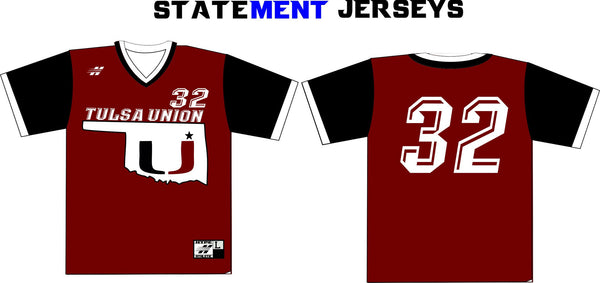 AX100 V NECK SET IN SLEEVE  BASEBALL JERSEY