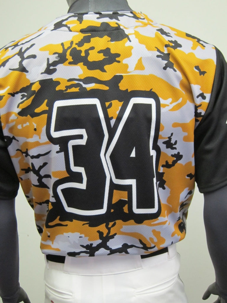 BASEBALL FBF 101 CAMO BASEBALL JERSEY HYPE ATHLETIC