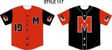 005 FULL BUTTON CUSTOM BASEBALL JERSEY