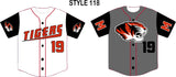 005 FULL BUTTON CUSTOM BASEBALL JERSEY