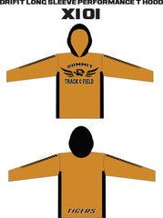 TRACK AND FIELD DRI FIT HOODED LONG SLEEVE SHIRT