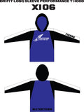 TRACK AND FIELD DRI FIT HOODED LONG SLEEVE SHIRT