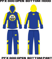 TRACK AND FIELD OPEN BOTTOM FLEECE HOOD OPTIONAL PANT