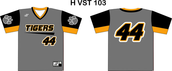 AX100 V NECK SET IN SLEEVE  BASEBALL JERSEY