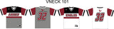 AX100 V NECK SET IN SLEEVE  BASEBALL JERSEY