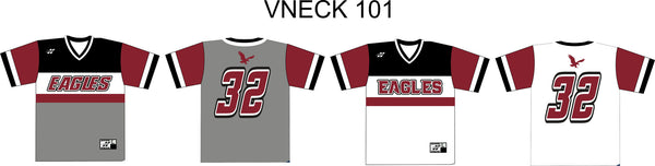 AX100 V NECK SET IN SLEEVE  BASEBALL JERSEY