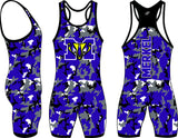 WRESTLING SINGLET HYPE WRV 103 ARMY CAM0