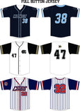 005 FULL BUTTON CUSTOM BASEBALL JERSEY