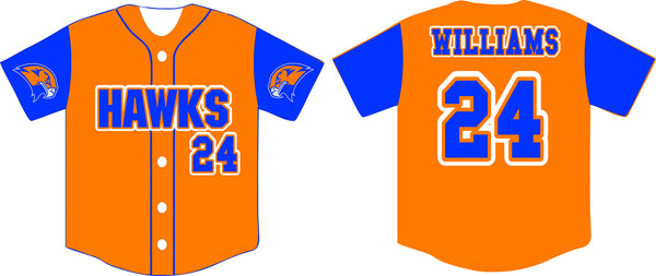 005 FULL BUTTON CUSTOM BASEBALL JERSEY