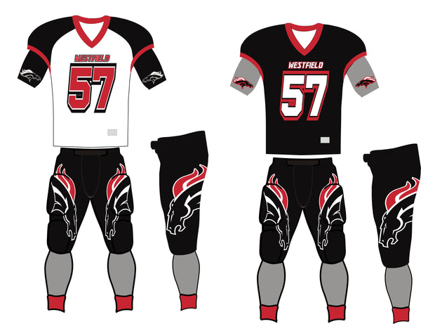HYPE FOOTBALL UNIFORM BRONCO/MUSTANG SERIES