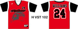 AX100 V NECK SET IN SLEEVE  BASEBALL JERSEY