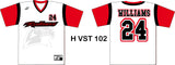 AX100 V NECK SET IN SLEEVE  BASEBALL JERSEY