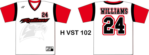 AX100 V NECK SET IN SLEEVE  BASEBALL JERSEY