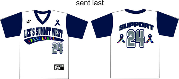 AX100 V NECK SET IN SLEEVE  BASEBALL JERSEY